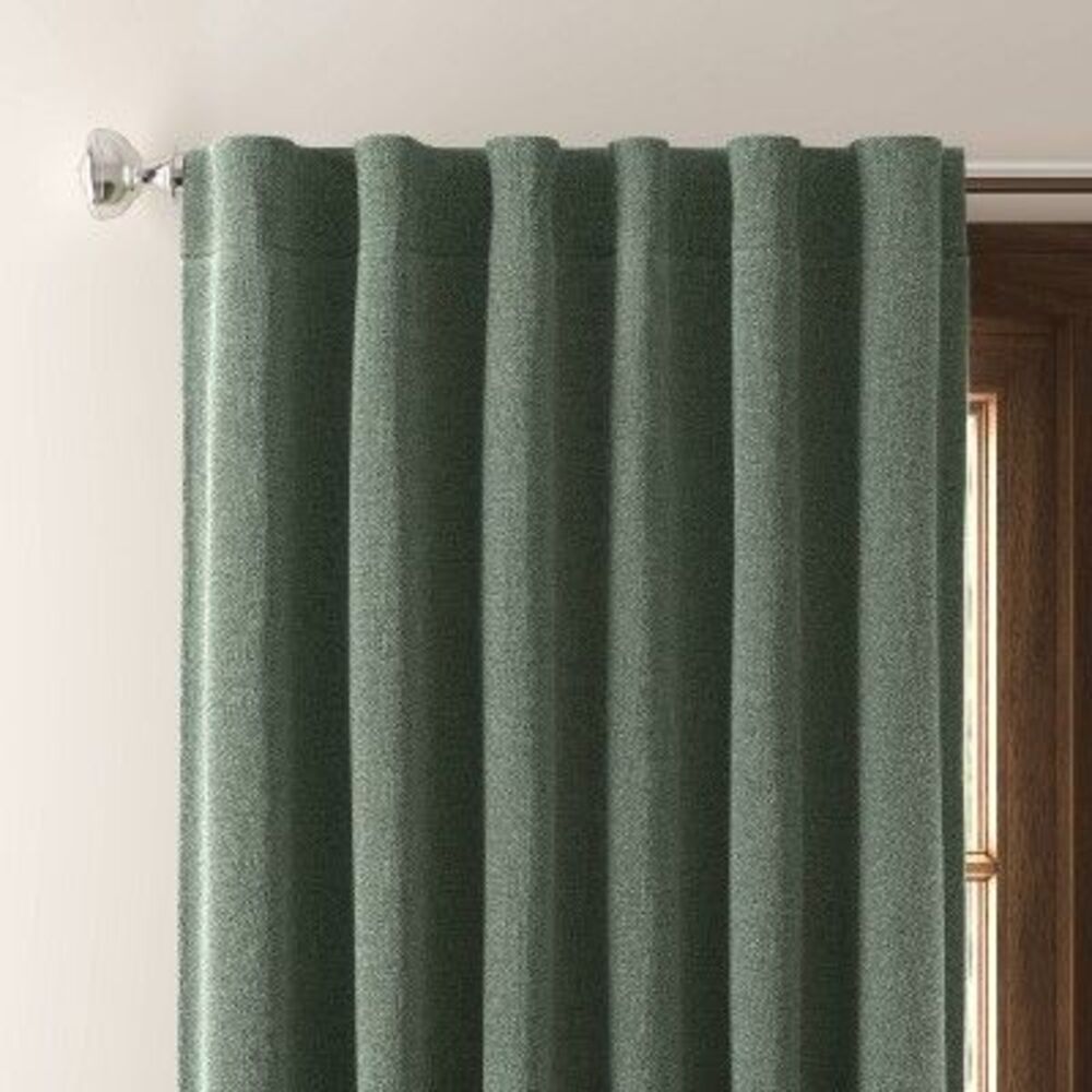 Open Box - Threshold - Blackout Aruba Window Curtain Panel - Green 63" x 50" New